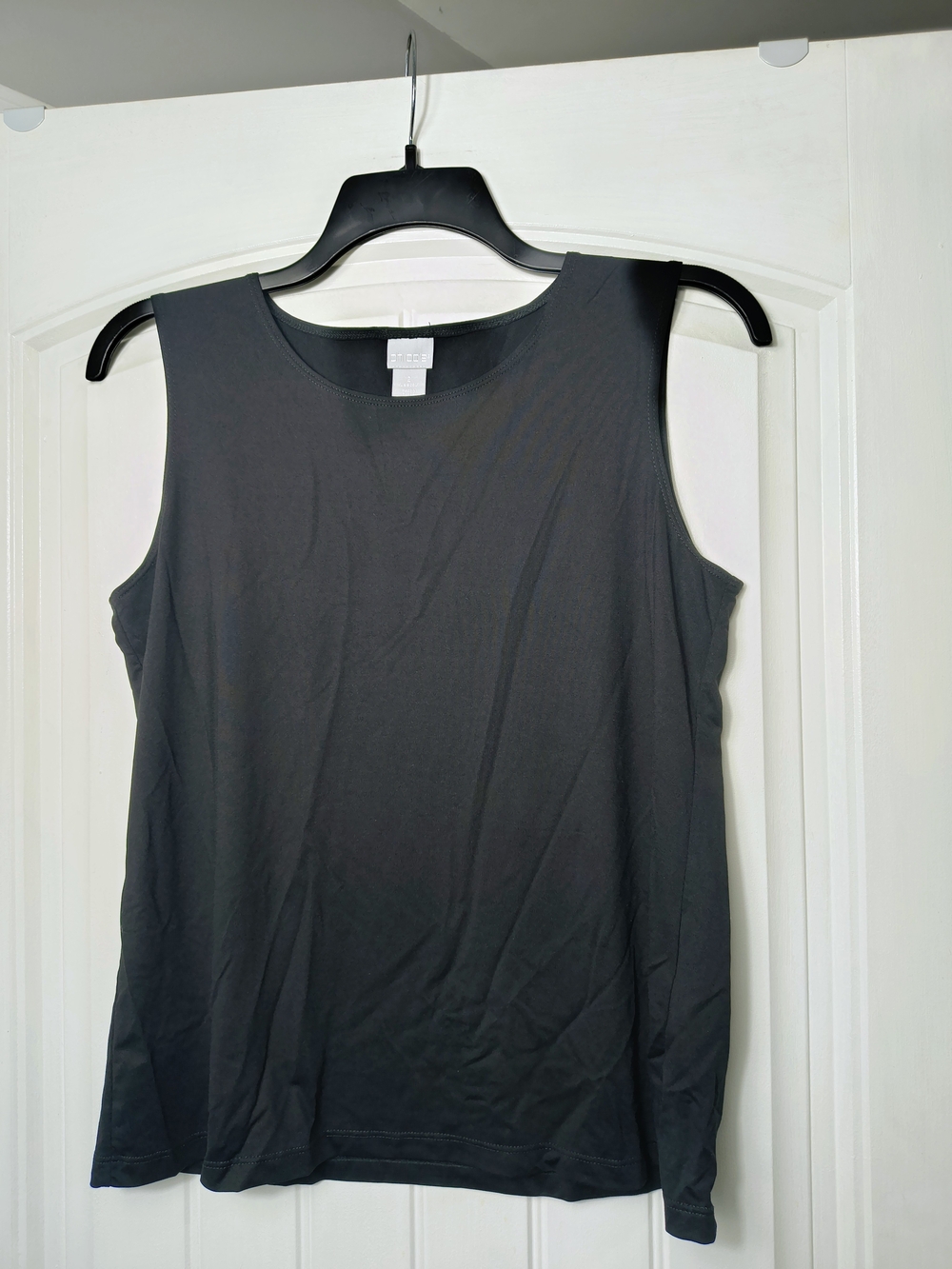 Chico's Black Sleeveless Tank with Scoop Neck
